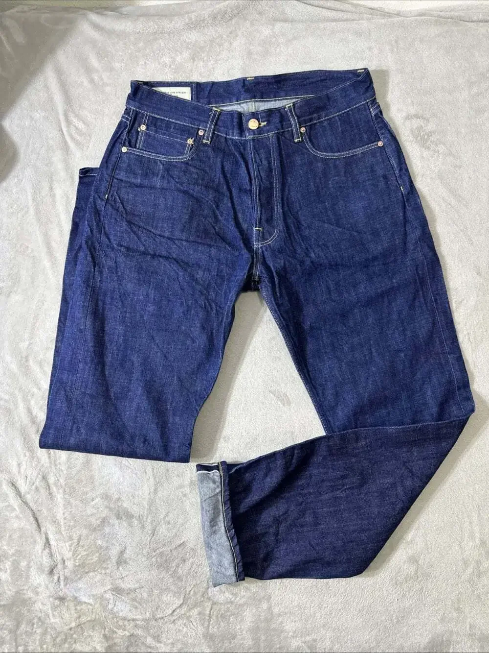 Blackhorse Lane Ateliers Jeans Men’s 33x33 Raw Selvedge Denim Indigo London